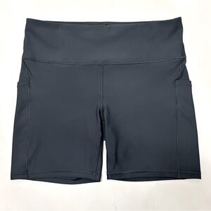 Athleta Interval Stash 7" Shorts Gray Plus Size 1X Activewear Compression